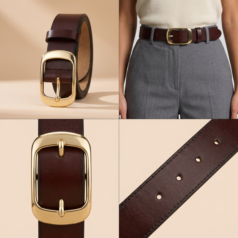 Golden Buckle-Red Brown