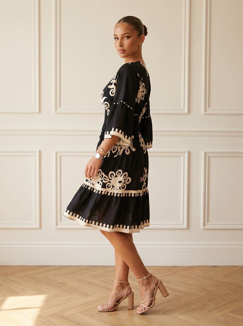 Sylvie | Boho Printed Maxi Dress