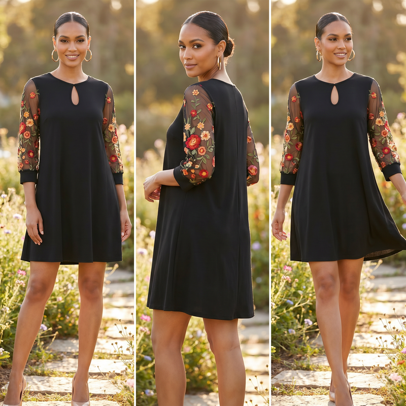 Chloe | Elegant Lace Midi Summer Dress