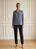 Valadine | Draped Chiffon Blouse